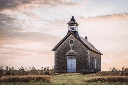 Old Schoolhouse Canvas Print Paper Photo Print / 12 x 18 Inches Wall Art Teri James Photography